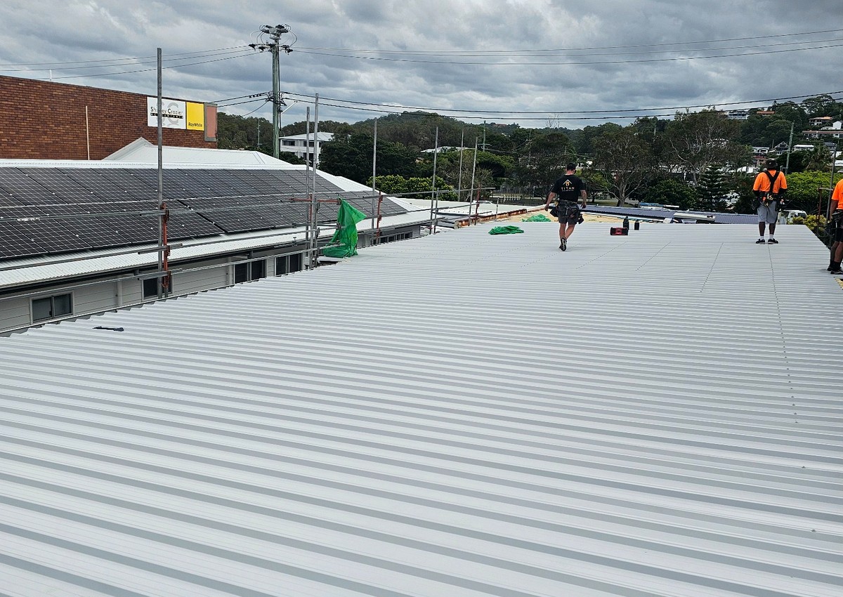 Metal re-roofing
